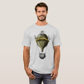 T-shirt Ballotte baroque Noir Jaune (Devant entier)