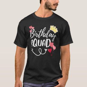 T-shirt Ballotte de la Couronne mignonne du parti Squad