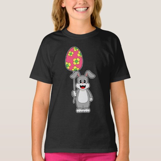 T-shirt Ballotte de lapin oeuf de Pâques (Devant)