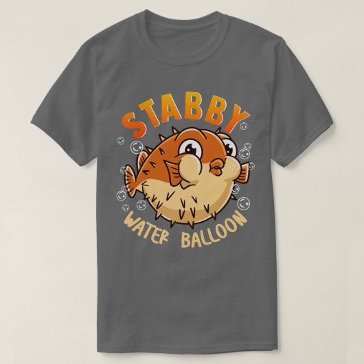 T-shirt Ballotte d'eau de Poisson Stabby (Design devant)
