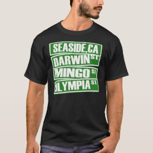 T-shirt Balnéaire, Californie (Darwin, Mingo, Olympia) —Te