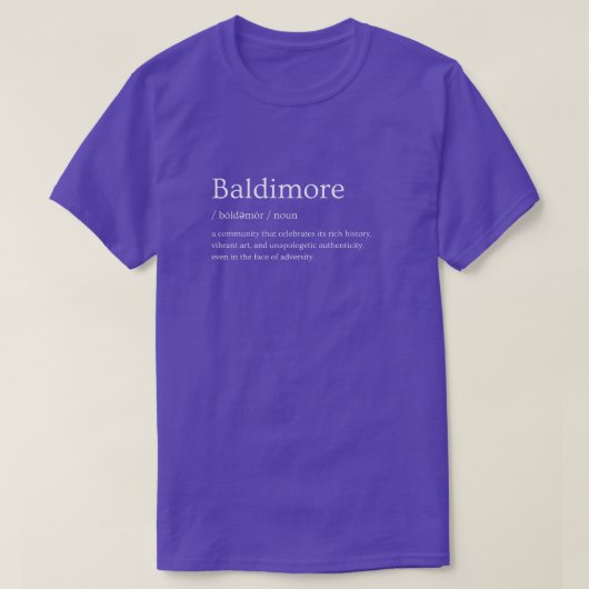 T-shirt Baltimore (Design devant)