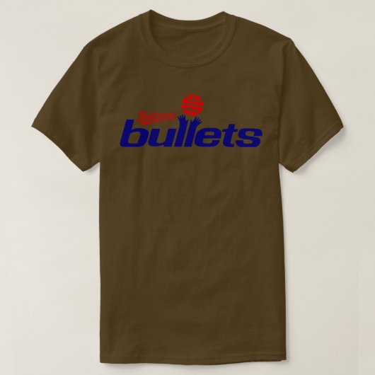 T-shirt Baltimore Défaut Baltimore Bullets Basketball (Design devant)