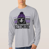 T-shirt Baltimore Football, Baltimore Cadeau Ventilateur,  (Devant)