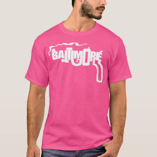 T-shirt Baltimore Fumer Arme Charme Ville Hommage