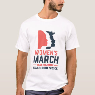 T-shirt Baltimore, la marche des femmes, entendez notre vo
