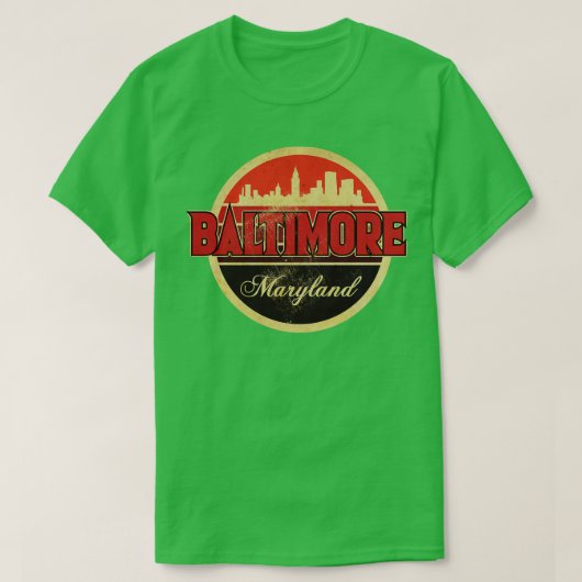 T-shirt Baltimore Maryland Vintage (Design devant)