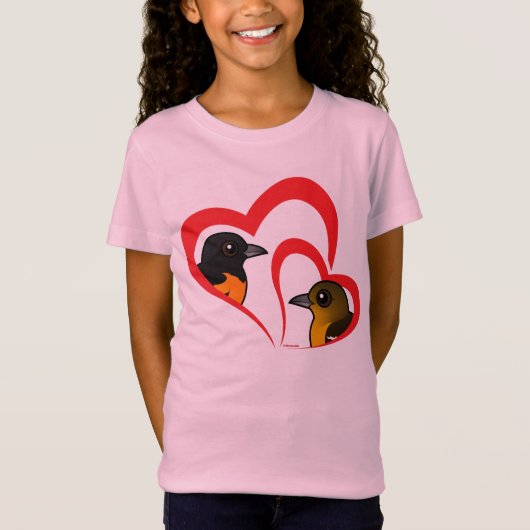 T-Shirt Baltimore Oriole Love (Devant)