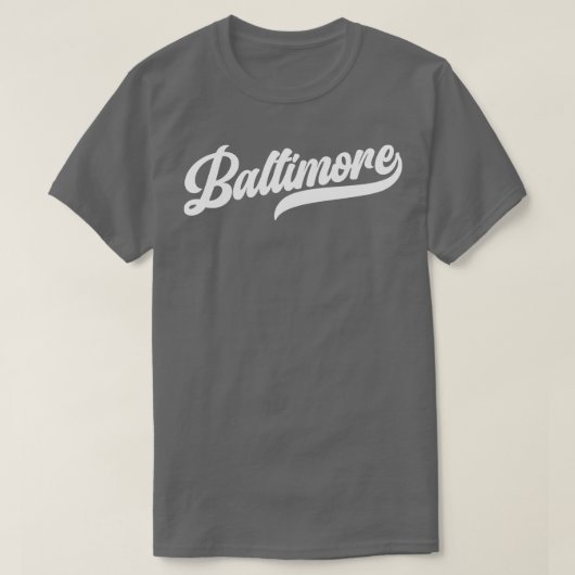 T-shirt Baltimore Retro Baltimore Ravens (Design devant)