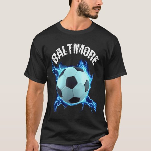 T-shirt Baltimore Soccer Retro (Devant)