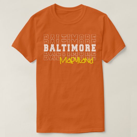 T-shirt Baltimore ville Maryland Baltimore MD (Design devant)