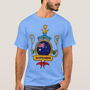 T-shirt Balwyn North banlieue Golden Australian Flag Souve