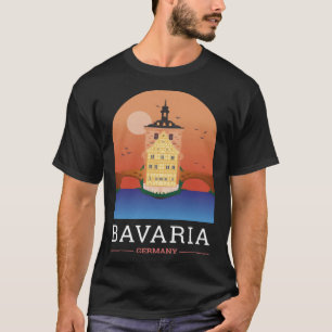 T-shirt Bamberg Bayern Allemagne City Skyline Silhouette O