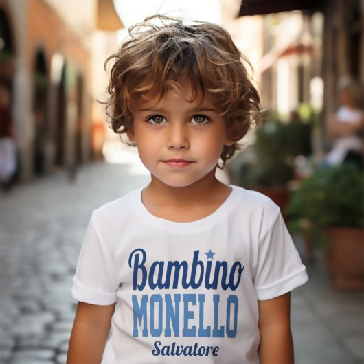 T-shirt Bambino Monello drôle Italien petit garçon