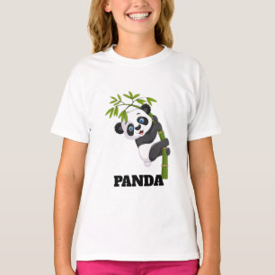 T-shirt Bamboo Buddy Pendu avec mon Snack Panda Peekaboo