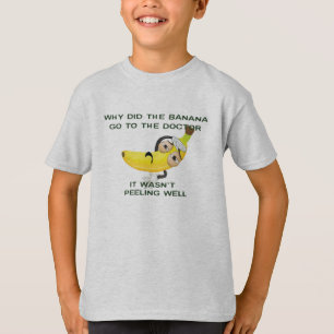 T-shirt banana aller chez le médecin pun drôle de blague r