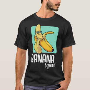 T-shirt Banana Amoureux Fruit Tropical Amis Jaunes S