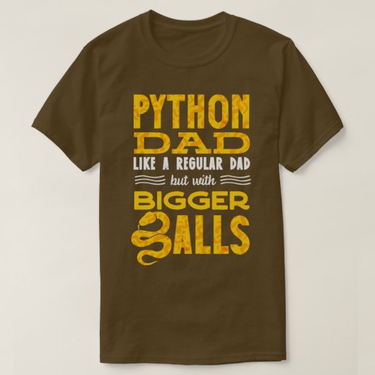T-shirt Banana Ball Python Herpetologiste Python papa (Design devant)