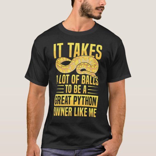 T-shirt Banana Ball Python Quote for a Ball python 1 (Devant)