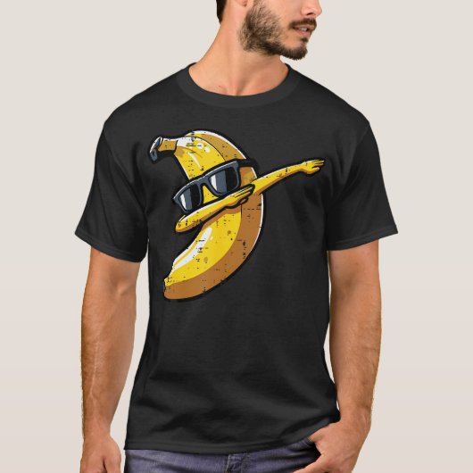 T-shirt Banana Dab Sunglasses Cute Fruit Dance Boys Kids M (Devant)