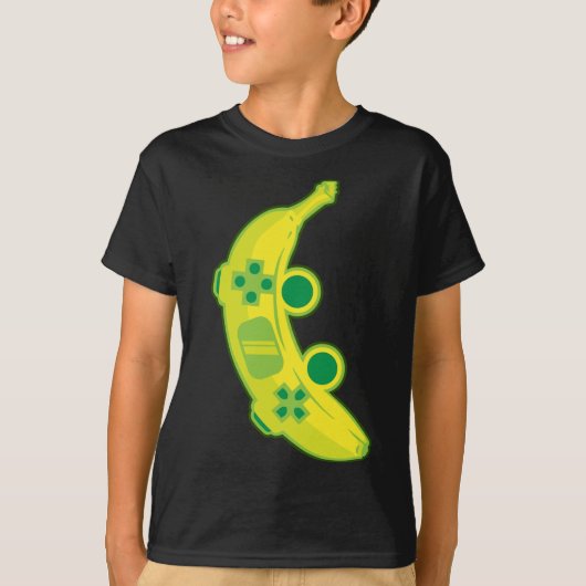 T-shirt Banana Game Controller Gamer Fruit Food Technology (Devant)