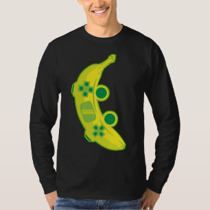 T-shirt Banana Game Controller Gamer Fruit Food Technology