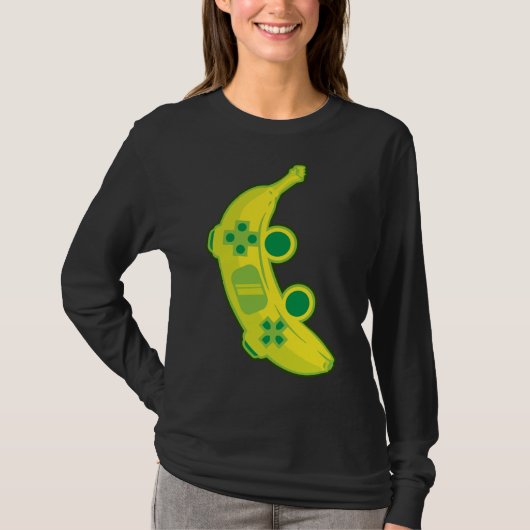 T-shirt Banana Game Controller Gamer Fruit Food Technology (Devant)