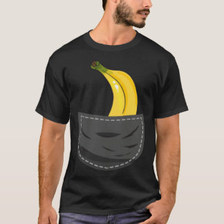 T-shirt Banana In Pocket Graphic Fruit Vegan Veggie Health