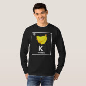 T-shirt Banana K Potassium Plaisanterie Végétarien Végétal (Devant entier)