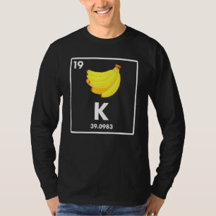 T-shirt Banana K Potassium Plaisanterie Végétarien Végétal