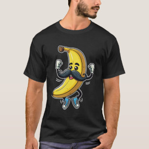 T-shirt Banana Mustache Drôle Danser Banana