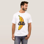 T-shirt Banana Mustache Lunettes de soleil Face Fruit Cool (Devant entier)