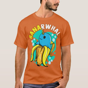 T-shirt Banana Narwhal Banarwhal Drôle Créatures alimentai