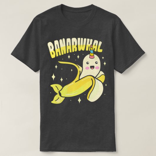 T-shirt Banana Narwhal Design pour les enfants et les amat (Design devant)
