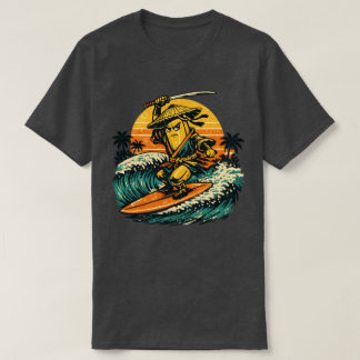 T-shirt Banana Ronin Surfer — Vintage Summer Warrior 