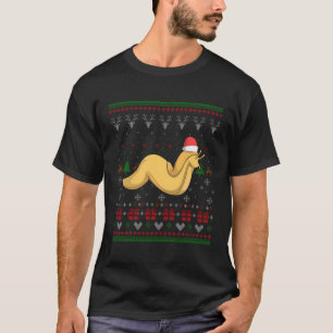 T-shirt Banana Slug Santa Claus Motif laid