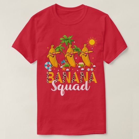T-shirt Banana Squad Dabbing Three Bananas Sunglasses Frui (Design devant)