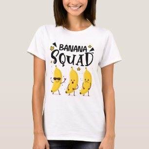 T-shirt Banana Squad Été Drôle Amateurs de fruits de banan