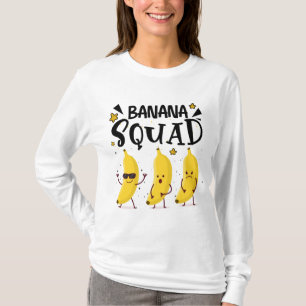 T-shirt Banana Squad Été Drôle Amateurs de fruits de banan