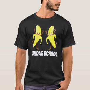 T-shirt Banana Sundae Est École Végétarien Végétalie