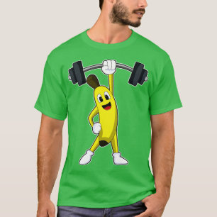 T-shirt Banane à l'entraînement de force avec Haltère