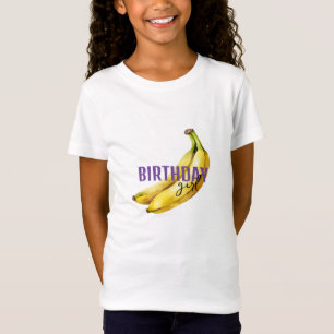 T-Shirt banane anniversaire EDITABLE bananes mûres