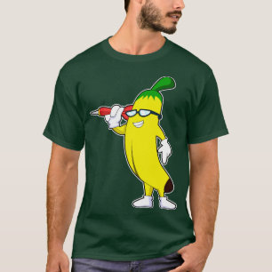 T-shirt Banane aux fléchettes avec fléchettes