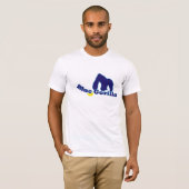 T-shirt banane bleue de gorille (Devant entier)