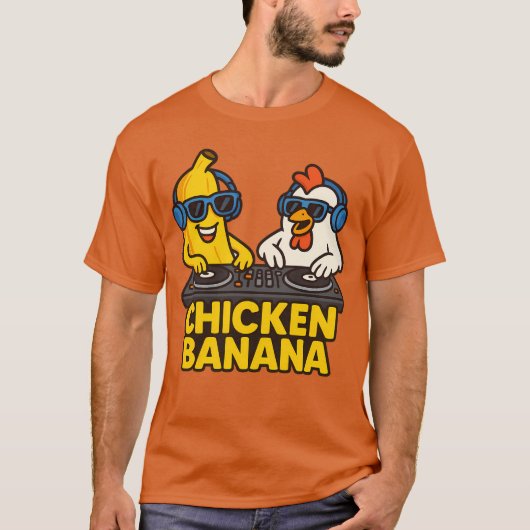 T-shirt Banane de poulet amusante (Devant)
