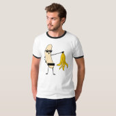 T-shirt Banane Déshabillée – Striptease de Banane Drôle (Devant entier)