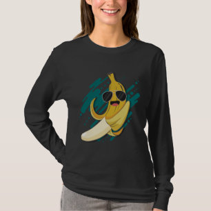 T-shirt Banane drôle avec lunettes de soleil Potassium sai