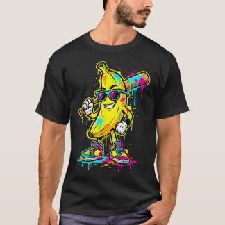 T-shirt Banane Drôle Baseball Drip Crème Glacée Jeunesse G