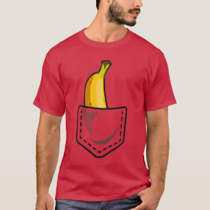 T-shirt Banane Drôle De Pochette Cool Été Super Cadeau Vég