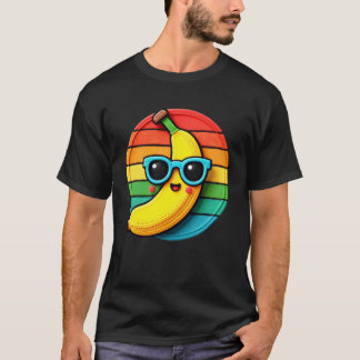 T-shirt Banane drôle rétro vintage